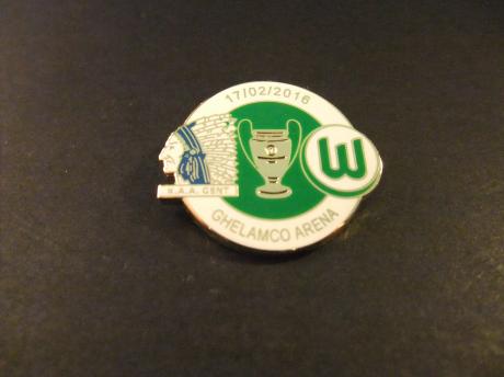 KAA Gent - VFL Wolfsburg UEFA Champions League voetbal 2016,Ghelamco Arena (Arteveldestadion) Gent. uitslag 2-3